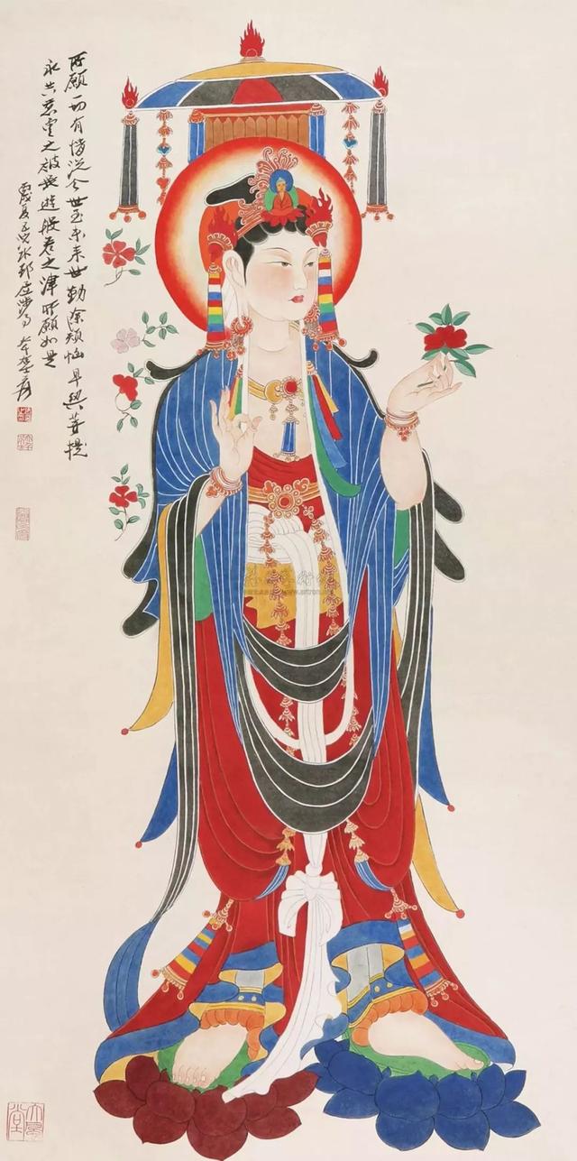 敦煌壁画图片大全，敦煌飞天壁画高清图（敦煌壁画对于中国画坛的影响）