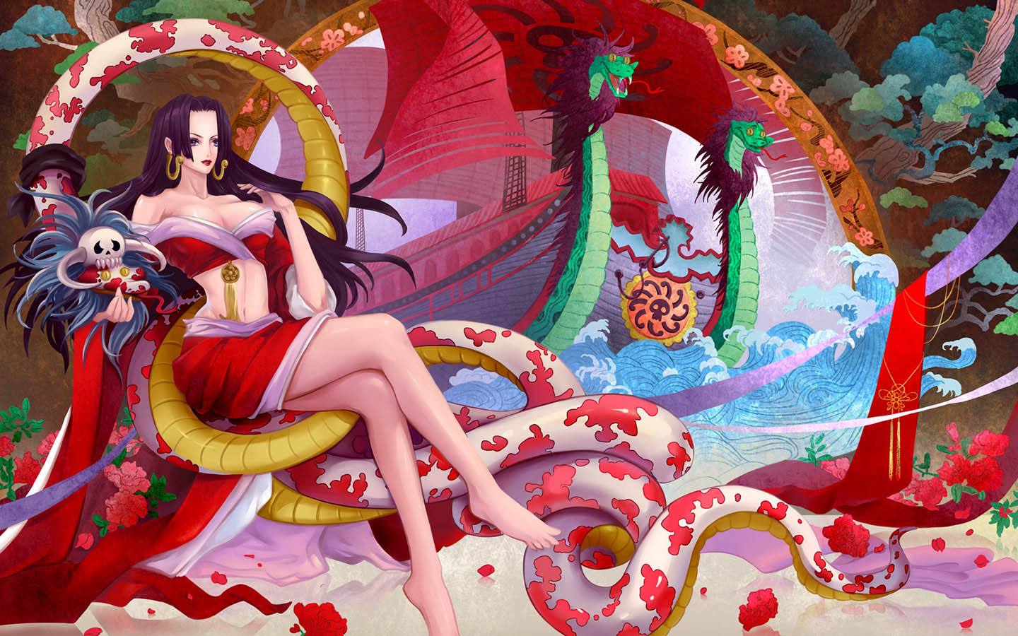 一个是海贼女帝波雅·汉库克,另外一个则是赏金猎人,千变琪亚娜