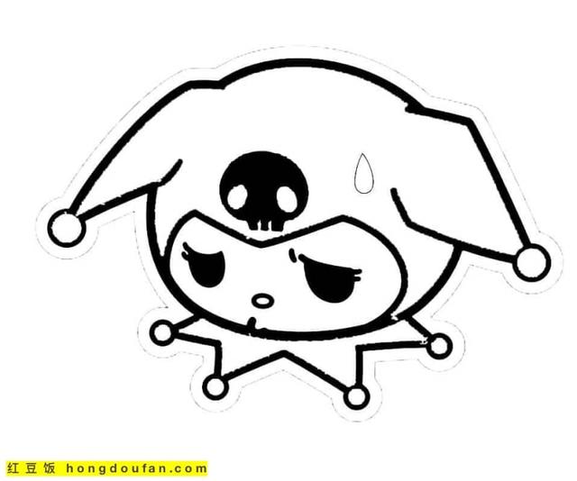 美乐蒂简笔画教程，我想看美乐蒂的画法（8张女孩子们最喜欢的凯蒂猫美乐蒂益智涂色简笔画）