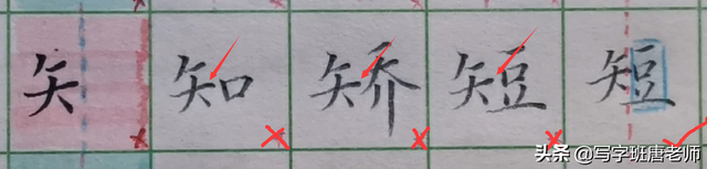 把字的笔顺，笔顺容易写错的100个字（“禾、舌、卓、矢、走”四个部首的避让技巧）