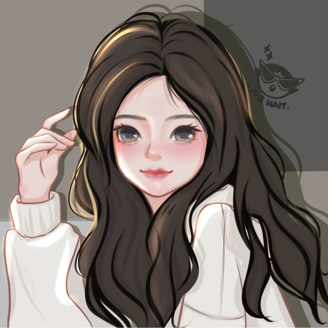 随性自由文艺范的卡通女生图片 不羁放纵的女孩，文艺小清新图片人物女卡通（卡通漫画少女插画）