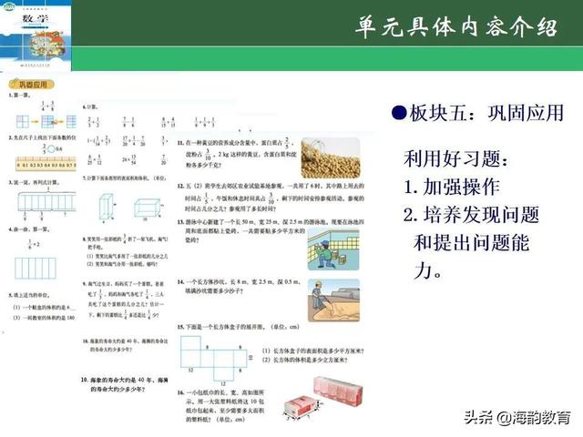 下的小学数学教材解读，“结构化视角”（海韵教育丨北师大版小学数学五年级）