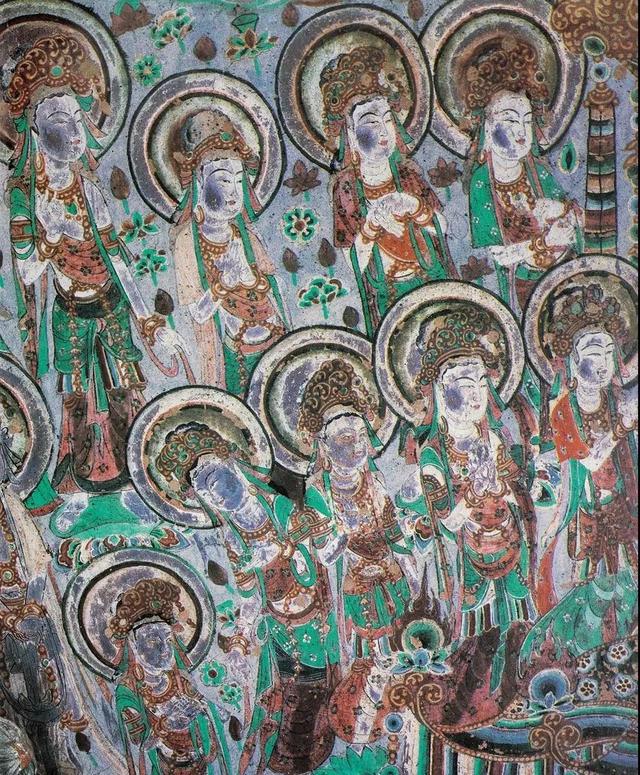 敦煌壁画图片大全，敦煌飞天壁画高清图（敦煌壁画对于中国画坛的影响）