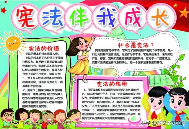 关于学习的手抄报，学习的手抄报（中小学普法手抄报合集，请收藏）