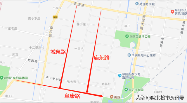 阜阳颍州西湖打造旅游景点，阜阳4大板块谁将成为下一个中心