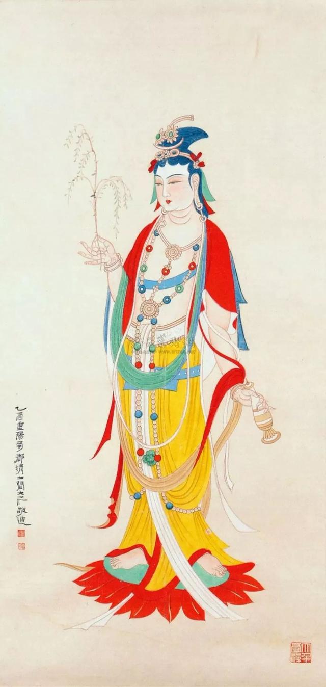 敦煌壁画图片大全，敦煌飞天壁画高清图（敦煌壁画对于中国画坛的影响）