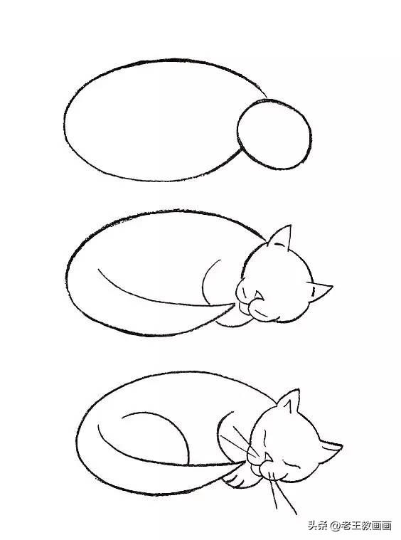 怎么画小女孩简单又漂亮，可爱的女孩怎么画（50个画猫咪的简笔画）