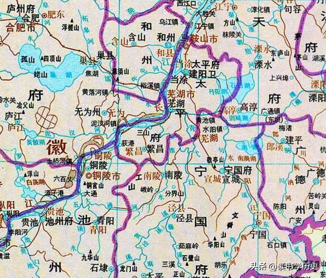 安徽芜湖在地图上的位置，了解安徽省芜湖市从古到今的历史变迁