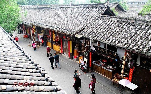 阆中古城景点地图高清版大图，初识中国风水宝地阆中古城
