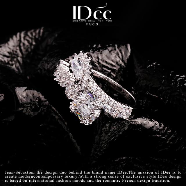小众轻奢饰品大全，越美丽——IDee倾慕系列闪钻戒指婚礼饰品小众轻奢配饰