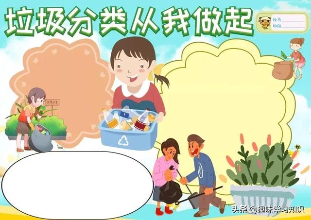 垃圾分类的手抄报怎么画，垃圾分类的手抄报怎么画 简单（垃圾分类<环保>手抄报集）