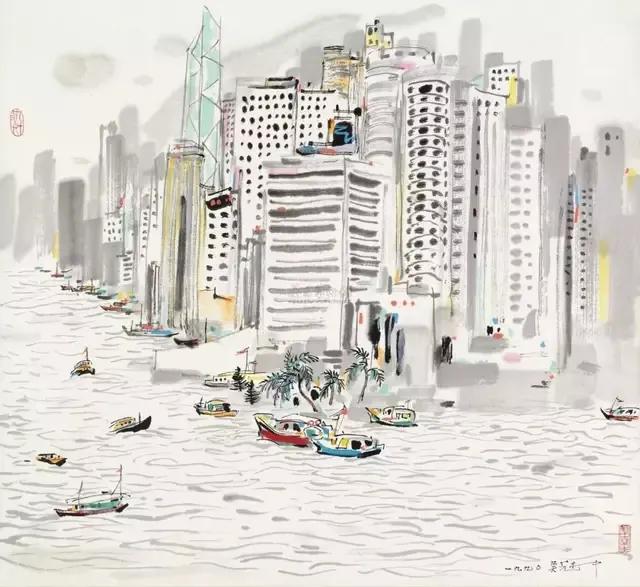 吴冠中作品，吴冠中作品长江三峡赏析（吴冠中笔下的中国香港）