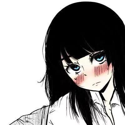 日系卡通头像    ☆﹎尐の可爱微信，日系卡通头像    ☆﹎尐の可爱（动漫女头︱日系漫画风黑白动漫女生头像）
