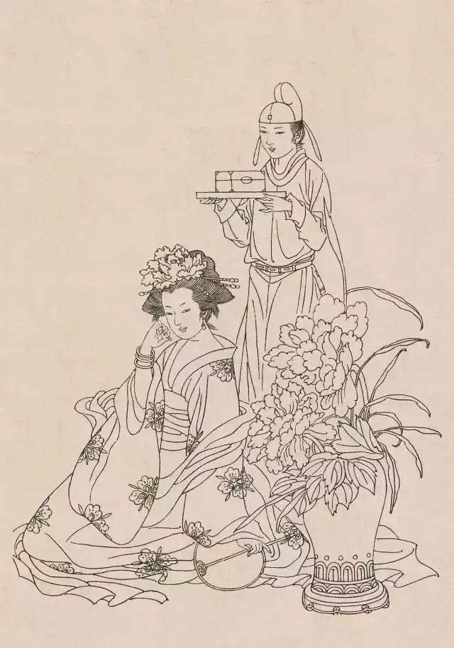 中国古代人物画，中国名画人物作品（中国古代人物白描画120幅欣赏）