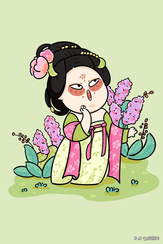 动漫人物手绘古风，古风手绘插画动漫女生头像微信（手绘插画，古风少女）