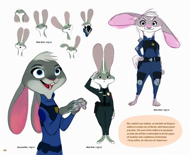 沙漠棉尾兔是怎样的，棉尾兔的特点（《疯狂动物城》幕后设定展示）