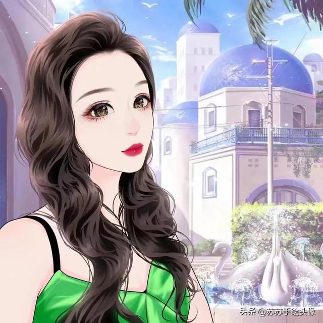 超仙气的卡通小姐姐，微信头像，超仙气的卡通小姐姐（优雅大方好看的女生动漫头像）