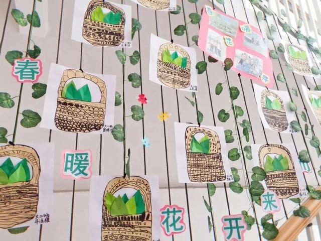 幼儿园环创主题墙图片，简单上档次幼儿园环创（春天你好丨幼儿园春季主题环创系列）