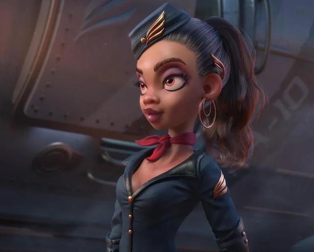 3d女孩图,3d动漫图片古装游戏(可爱与性感并存的3d版小姐姐插画)