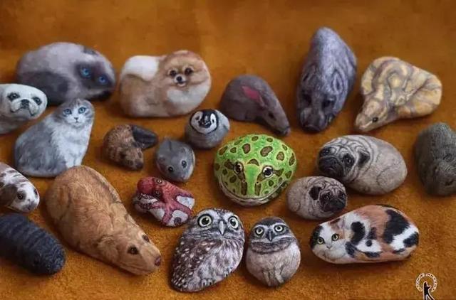 如何卖自己画的画，自己画的画能卖吗（80后宝妈迷恋创作石头画）