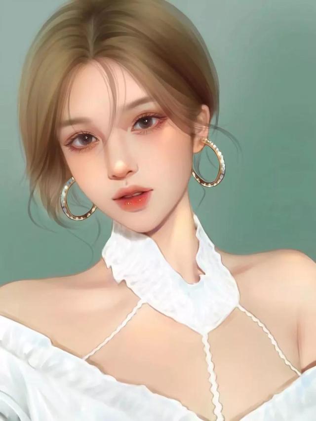 超好看的真人头像女生 我爱你，没有什么目的，只是爱你，好看的真人头像女可爱微信（真人手绘女生头像）