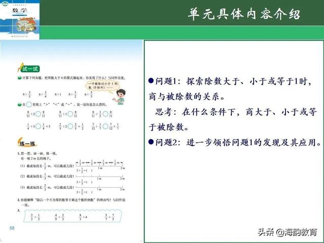 下的小学数学教材解读，“结构化视角”（海韵教育丨北师大版小学数学五年级）
