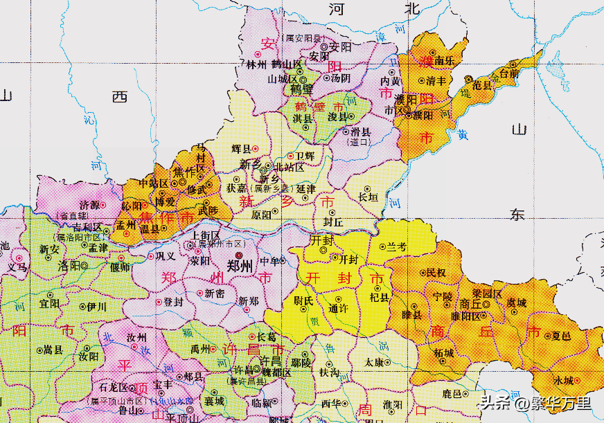 河南几个市(河南18地市108县)