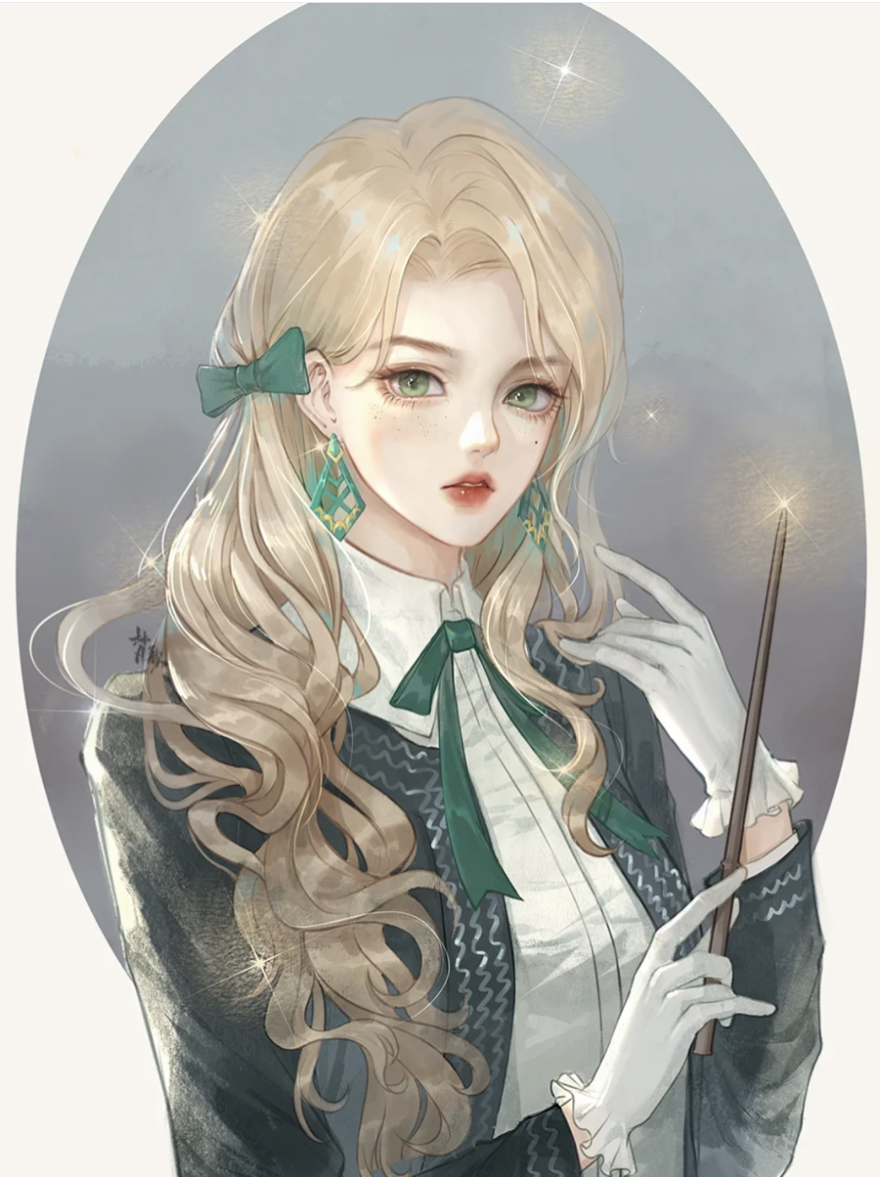 苏柒:手绘哈利波特背景图，哈利·波特手绘（霍格沃茨学院向你发来邀请）