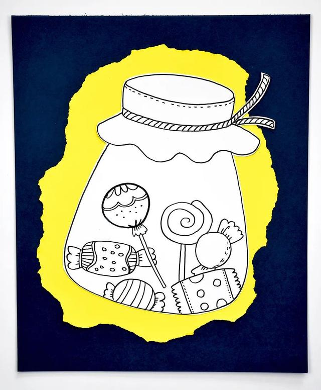 幼儿蜡笔画教程，幼儿园蜡笔画简单（幼儿趣味艺术课程《把你最爱的糖果装满罐子吧》）