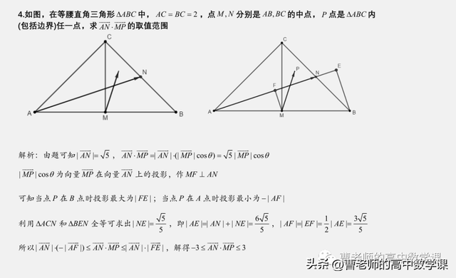 向量相乘公式，坐标向量相乘公式（小知识之利用向量投影向量乘积的值或最值）