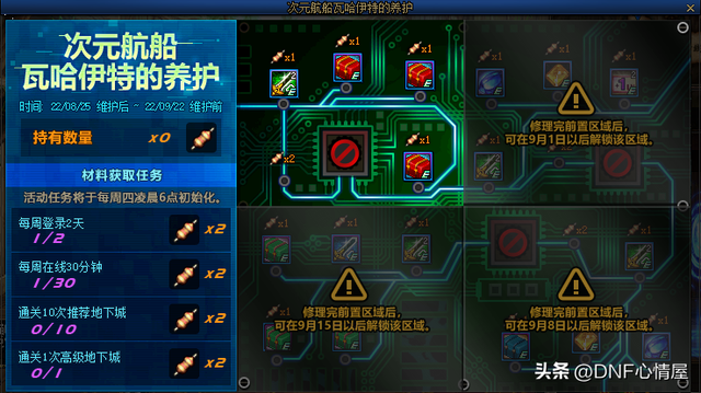 dnf体验服最新活动汇总，8.12体验服更新三大活动