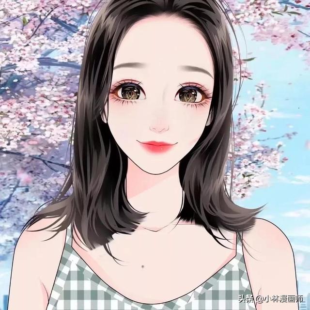 女生漫头，微信头像，女生漫头（女生手绘漫画微信头像）