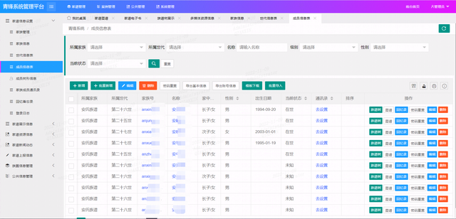 电子家谱族谱制作，springboot-电子家谱系统-让家族血脉宗亲继续延续