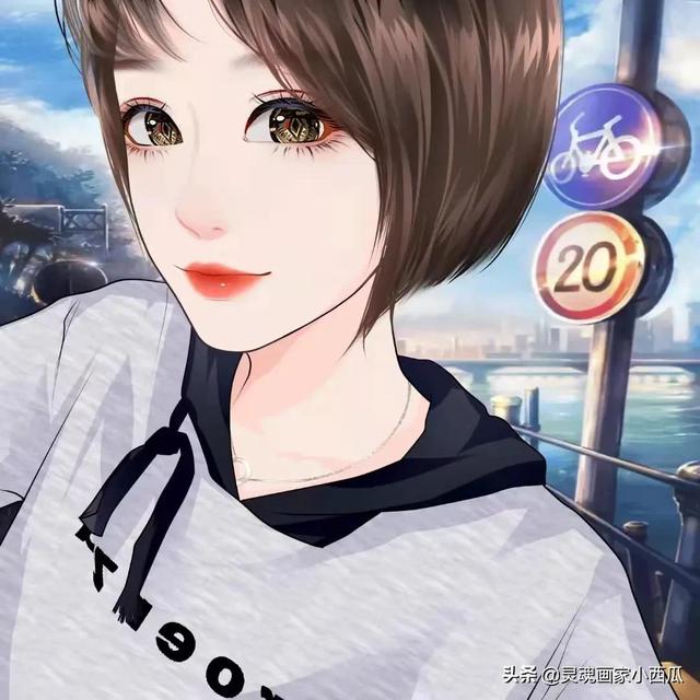 好看的动漫女生头像。，好看的动漫女生头像冷酷霸气（手绘的女生动漫微信头像）