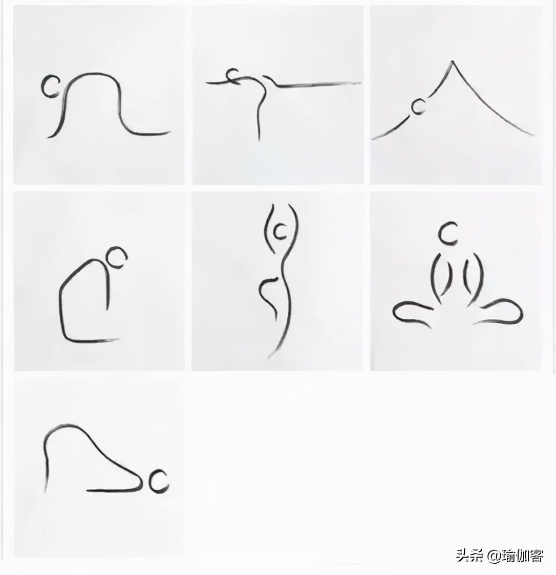 瑜伽小人图(瑜伽十二式小人图)