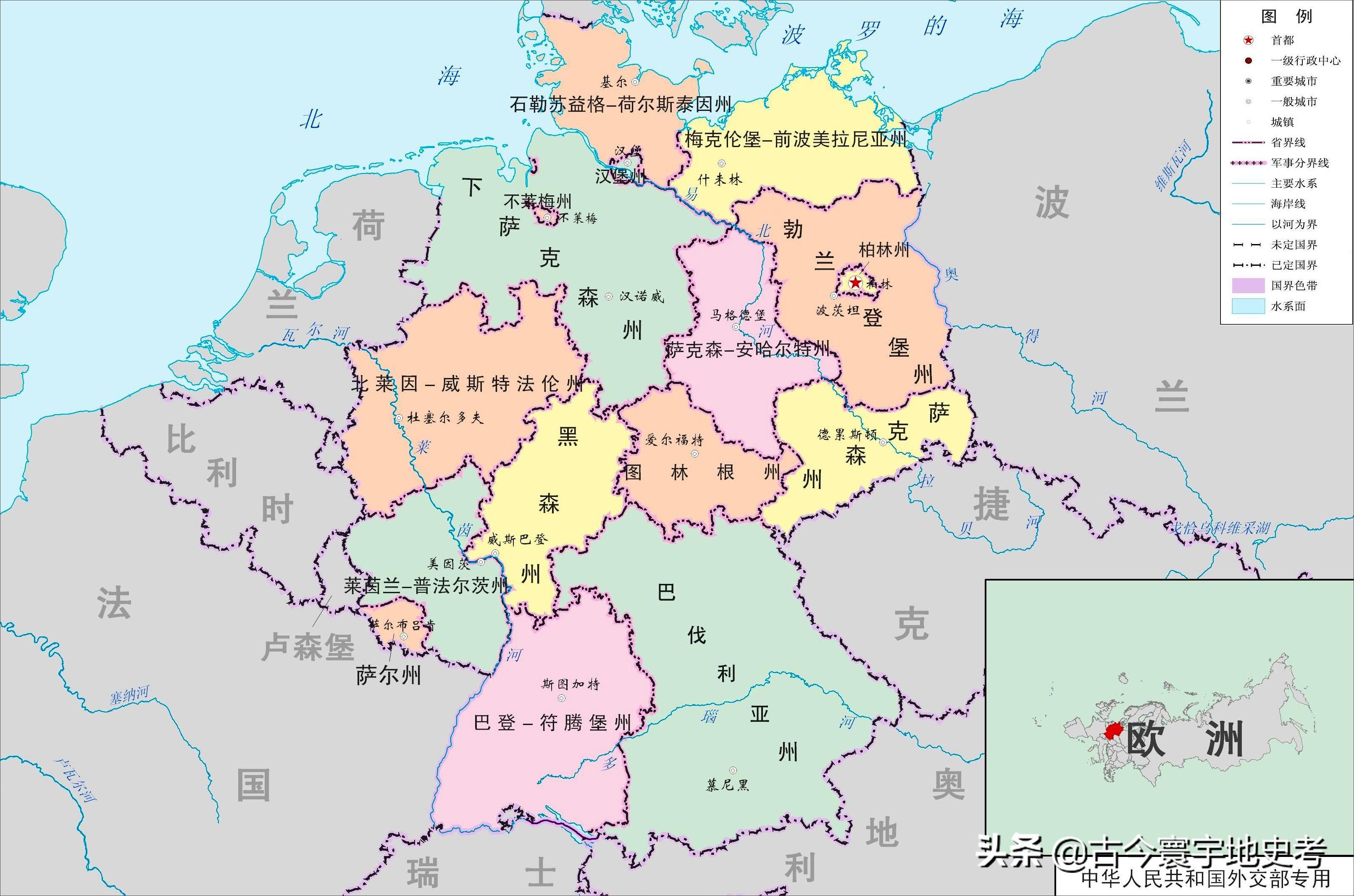 西欧有哪些国家，西欧有哪些国家组成 西欧包括哪些国家（欧洲各国行政区划图）