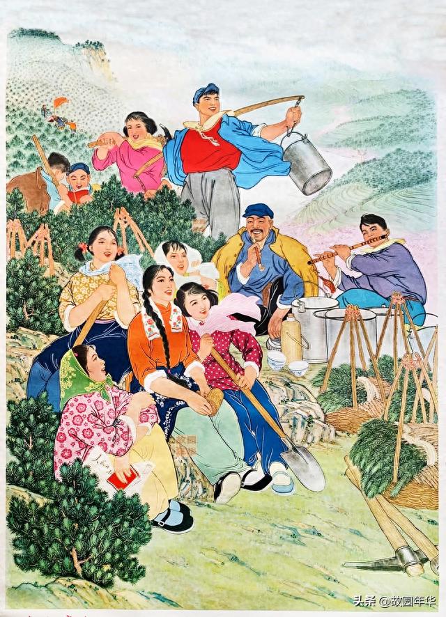 60年代罕见年画难得一见，60年代众多人物形象的年画