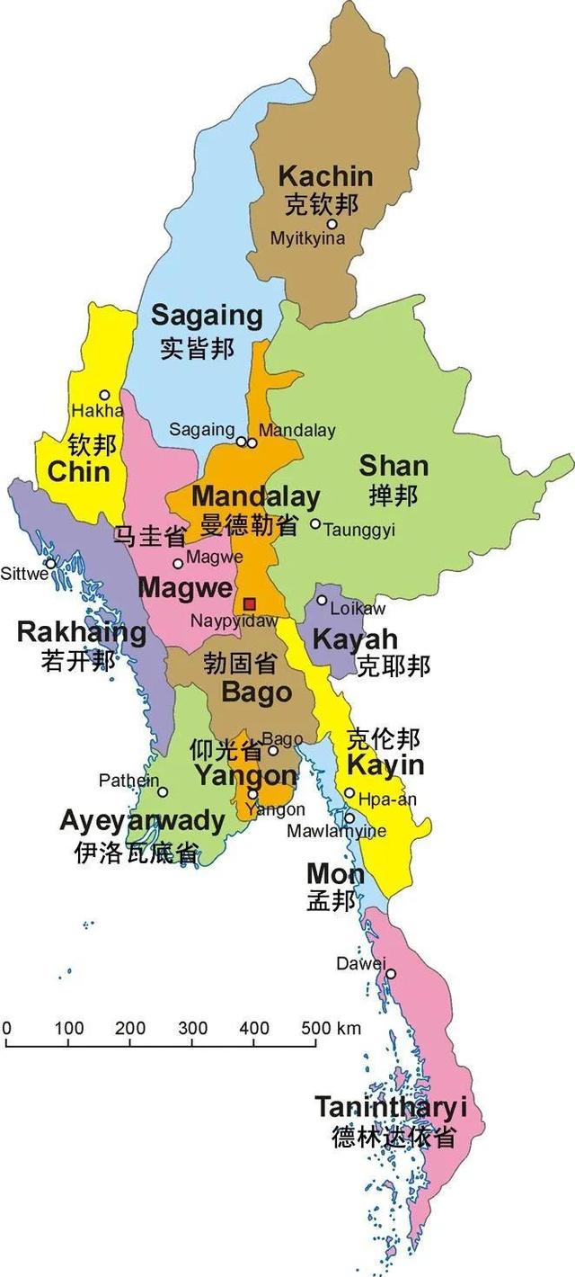 缅甸人口分布图图片