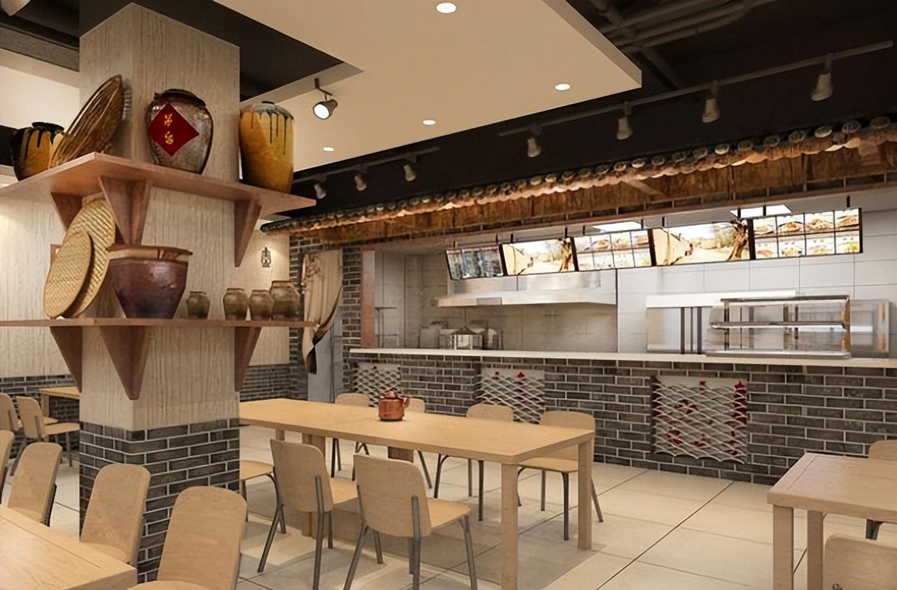 一家早餐店的装修要有自己独特的风格和特色,一方面风格要与空间布局