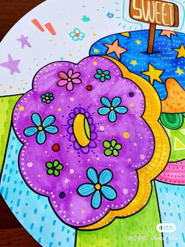 秋天最简单的画，简单秋天的简笔画方法（50张马克笔色彩丰富的秋天主题装饰画）