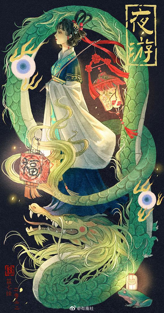 可爱绿色系治愈系插画背景图，微信头像，可爱绿色系治愈系插画背景图|可爱治愈的生活（幸得识卿桃花面）