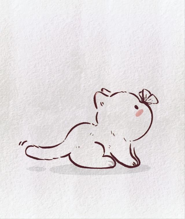 萌萌哒的小猫咪怎么画，萌萌哒小猫咪怎么画比较复杂点很大（用数字画出可爱的小猫）