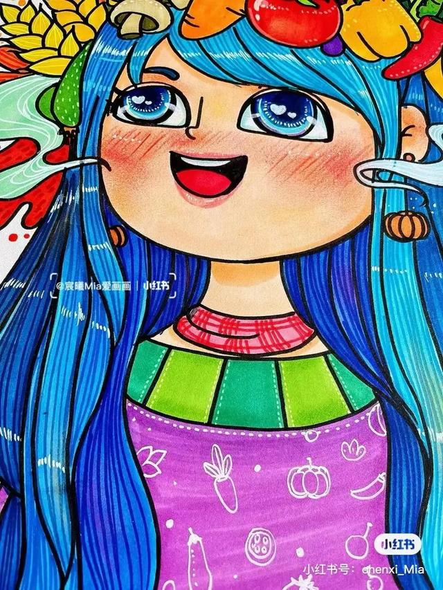 秋天最简单的画，简单秋天的简笔画方法（50张马克笔色彩丰富的秋天主题装饰画）