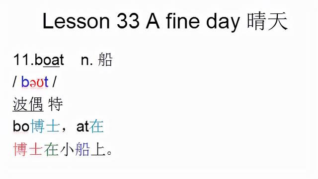 云朵英语怎么读，云的英文是什么（音标课件自学整理Lesson）