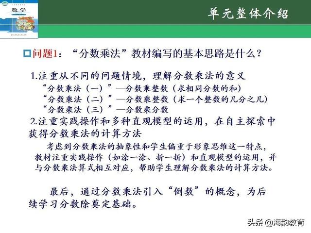 下的小学数学教材解读，“结构化视角”（海韵教育丨北师大版小学数学五年级）