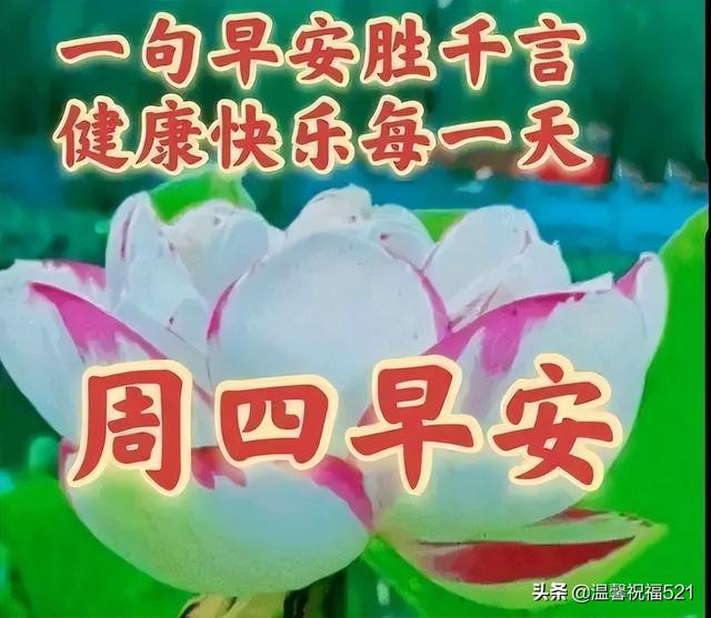给公司员工的周四问候语，周四给客户的问候语（4月7日周四早安漂亮的祝福问候语图片）
