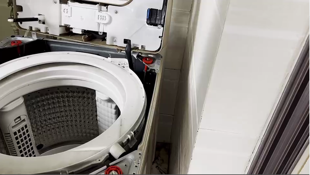 洗衣机盖板弹簧安装图图片