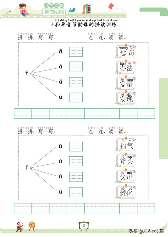 儿童拼音拼读练习早教，幼小衔接拼音入门