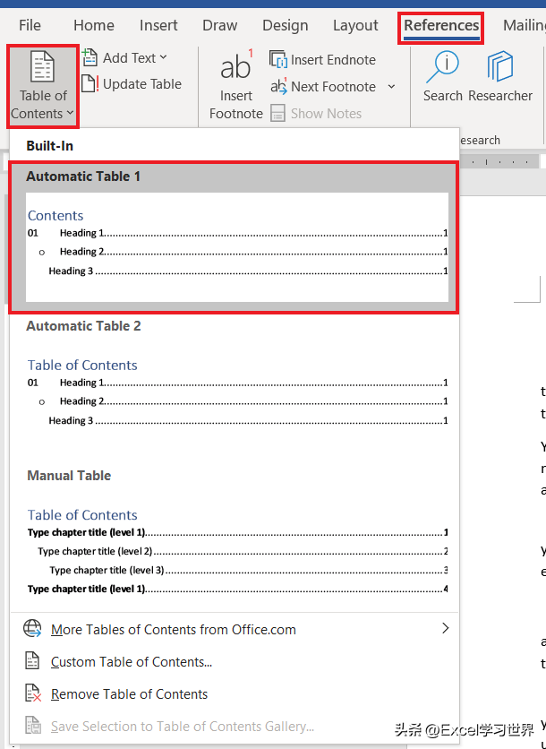 怎样自动生成目录，word系统怎样自动生成目录（这是人生中绕不过去的一个必备技能）