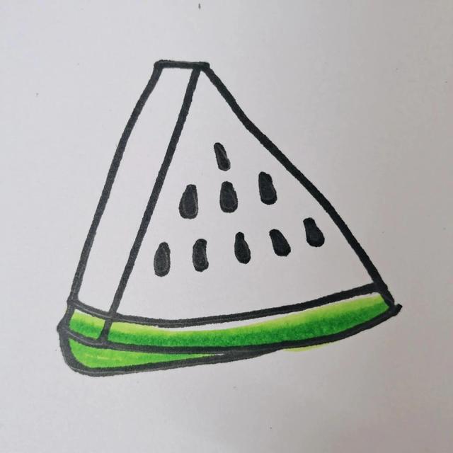 西瓜怎么画简单又漂亮，简笔画之如何画西瓜（做一个会画画的宝藏女孩纸之“西瓜”）